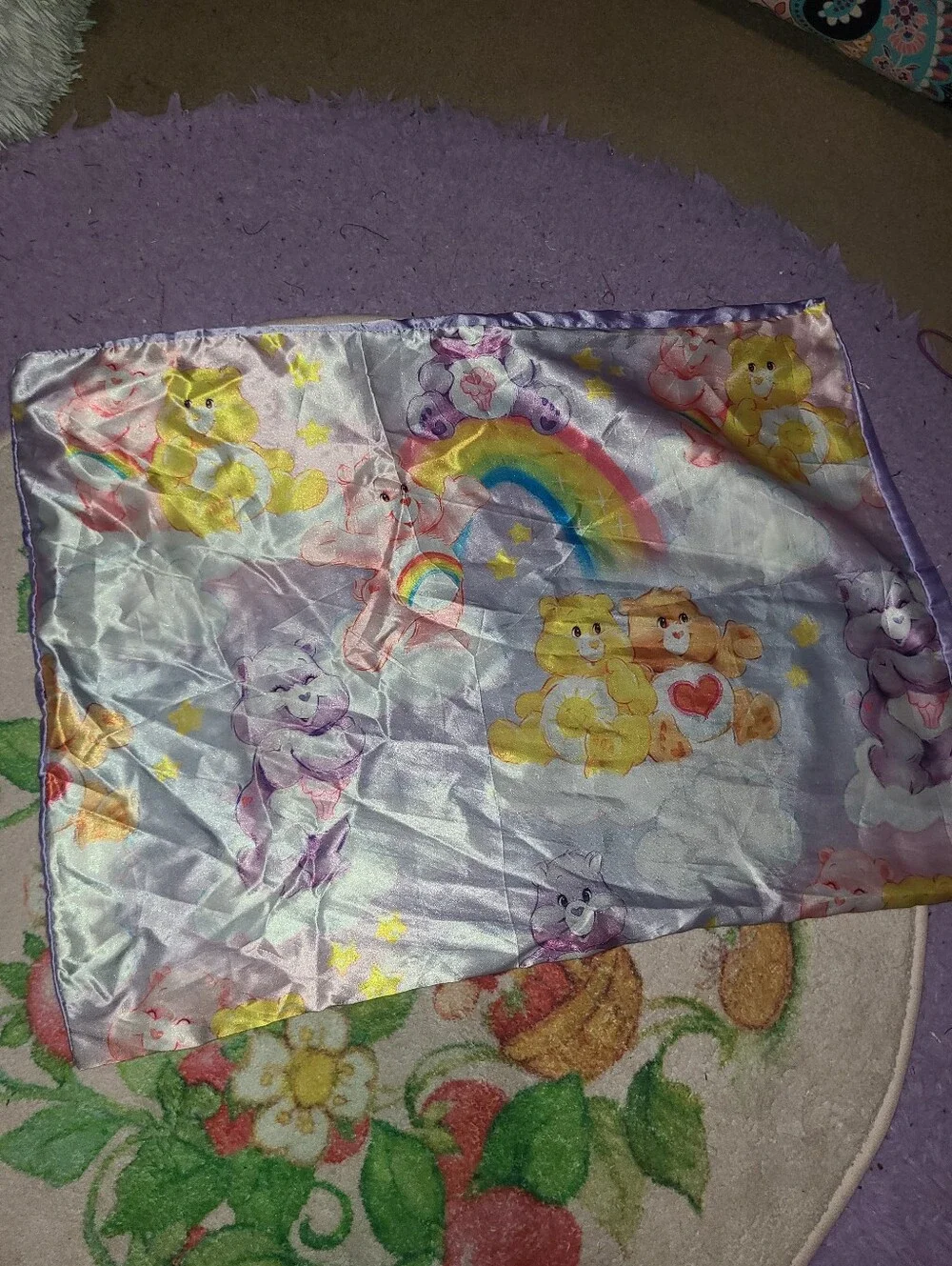 Wrinkled 🤣 Satin Care Bears Standard Pillow Case